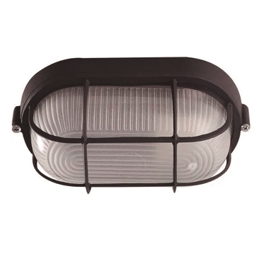 DIRECTLIGHTING 10.SE1058 NG APLIC EXTERIOR OVALAT NEGRE 28x16cm